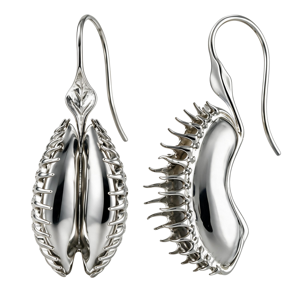 Hybridxlab Venus Flytrap Specimen Earrings