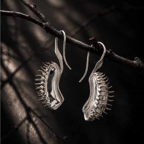 Hybridxlab Venus Flytrap Specimen Earrings