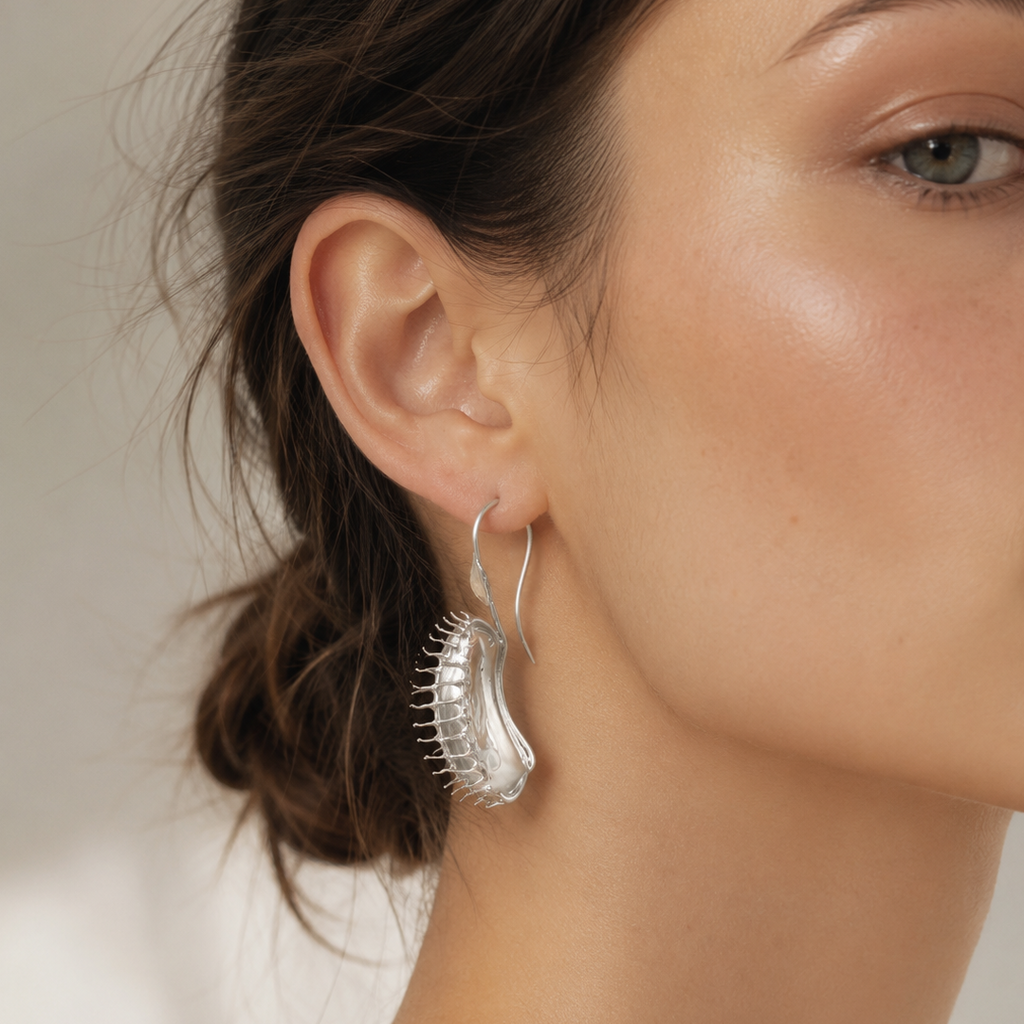 Hybridxlab Venus Flytrap Specimen Earrings